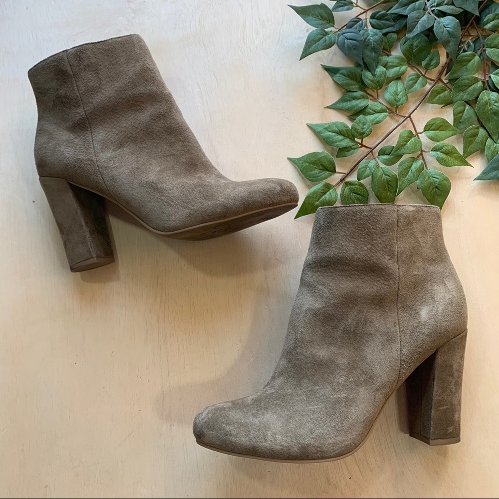 Seychelles Tan Suede Ankle Boots Booties 9 Brown